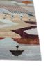 manchaha blue wool and bamboo silk hand knotted Rug - Corner