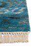 manchaha blue wool and bamboo silk hand knotted Rug - Corner manchaha blue wool and bamboo silk hand knotted Rug - Corner