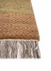 manchaha beige and brown wool and bamboo silk hand knotted Rug - Corner