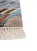 manchaha blue wool and bamboo silk hand knotted Rug - Corner