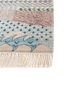 manchaha ivory wool and bamboo silk hand knotted Rug - Corner