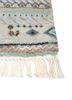manchaha blue wool and bamboo silk hand knotted Rug - Corner