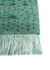 manchaha green wool and bamboo silk hand knotted Rug - Corner