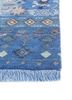 manchaha blue wool and bamboo silk hand knotted Rug - Corner