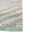 manchaha green wool and bamboo silk hand knotted Rug - Corner