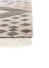 manchaha ivory wool and bamboo silk hand knotted Rug - Corner
