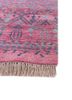 manchaha pink and purple wool and bamboo silk hand knotted Rug - Corner