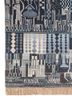 manchaha blue wool and bamboo silk hand knotted Rug - Corner manchaha blue wool and bamboo silk hand knotted Rug - Corner