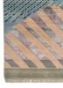 manchaha red and orange wool and bamboo silk hand knotted Rug - Corner