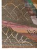 manchaha red and orange wool and bamboo silk hand knotted Rug - Corner manchaha red and orange wool and bamboo silk hand knotted Rug - Corner
