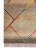 manchaha blue wool and bamboo silk hand knotted Rug - Corner