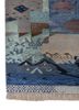 manchaha blue wool and bamboo silk hand knotted Rug - Corner