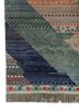 manchaha green wool and bamboo silk hand knotted Rug - Corner