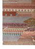 manchaha red and orange wool and bamboo silk hand knotted Rug - Corner manchaha red and orange wool and bamboo silk hand knotted Rug - Corner