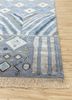 manchaha blue wool and bamboo silk hand knotted Rug - Corner manchaha blue wool and bamboo silk hand knotted Rug - Corner