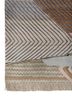 manchaha ivory wool and bamboo silk hand knotted Rug - Corner