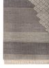 manchaha grey and black wool and bamboo silk hand knotted Rug - Corner