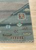 manchaha blue wool and bamboo silk hand knotted Rug - Corner manchaha blue wool and bamboo silk hand knotted Rug - Corner