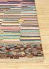 aurora ivory wool hand knotted Rug - Corner