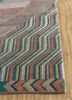 manchaha pink and purple wool and bamboo silk hand knotted Rug - Corner
