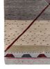 freedom manchaha grey and black wool and bamboo silk hand knotted Rug - Corner