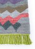 freedom manchaha grey and black wool and bamboo silk hand knotted Rug - Corner