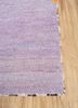 freedom manchaha pink and purple wool and bamboo silk hand knotted Rug - Corner