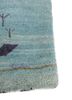 freedom manchaha blue wool and bamboo silk hand knotted Rug - Corner freedom manchaha blue wool and bamboo silk hand knotted Rug - Corner