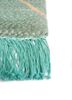 freedom manchaha blue wool and bamboo silk hand knotted Rug - Corner freedom manchaha blue wool and bamboo silk hand knotted Rug - Corner