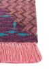 freedom manchaha pink and purple wool and bamboo silk hand knotted Rug - Corner