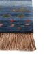 freedom manchaha blue wool and bamboo silk hand knotted Rug - Corner