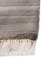 freedom manchaha grey and black wool and bamboo silk hand knotted Rug - Corner