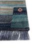 freedom manchaha blue wool and bamboo silk hand knotted Rug - Corner freedom manchaha blue wool and bamboo silk hand knotted Rug - Corner