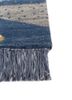 freedom manchaha blue wool and silk hand knotted Rug - Corner