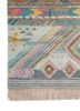 freedom manchaha blue wool and bamboo silk hand knotted Rug - Corner freedom manchaha blue wool and bamboo silk hand knotted Rug - Corner