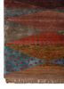 freedom manchaha blue wool and bamboo silk hand knotted Rug - Corner
