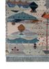 freedom manchaha ivory wool and bamboo silk hand knotted Rug - Corner freedom manchaha ivory wool and bamboo silk hand knotted Rug - Corner