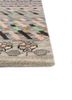 manchaha grey and black wool and bamboo silk hand knotted Rug - Corner