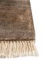 manchaha beige and brown bamboo silk hand knotted Rug - Corner