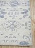 erbe ivory wool hand knotted Rug - Corner erbe ivory wool hand knotted Rug - Corner