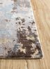 uvenuti grey and black polyester hand knotted Rug - Corner uvenuti grey and black polyester hand knotted Rug - Corner