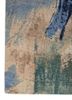 uvenuti blue wool and bamboo silk hand knotted Rug - Corner