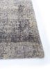 uvenuti grey and black wool and bamboo silk hand knotted Rug - Corner uvenuti grey and black wool and bamboo silk hand knotted Rug - Corner