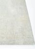 uvenuti ivory wool and bamboo silk hand knotted Rug - Corner