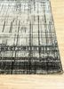 uvenuti grey and black wool and bamboo silk hand knotted Rug - Corner uvenuti grey and black wool and bamboo silk hand knotted Rug - Corner
