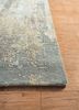 uvenuti grey and black wool and bamboo silk hand knotted Rug - Corner uvenuti grey and black wool and bamboo silk hand knotted Rug - Corner
