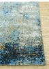 uvenuti grey and black wool and bamboo silk hand knotted Rug - Corner