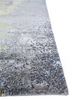 uvenuti grey and black wool and bamboo silk hand knotted Rug - Corner