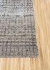uvenuti grey and black wool and bamboo silk hand knotted Rug - Corner uvenuti grey and black wool and bamboo silk hand knotted Rug - Corner
