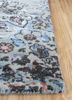 far east blue wool and bamboo silk hand knotted Rug - Corner far east blue wool and bamboo silk hand knotted Rug - Corner